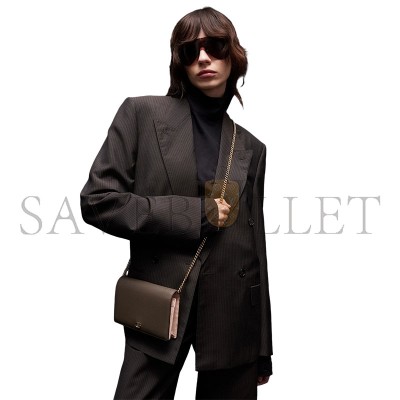 GUCCI BI-COLOR GG MARMONT WALLET ON CHAIN 497985 (20*12.5*4cm)